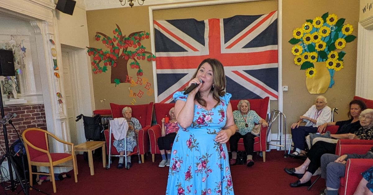 Residents at Ipswich home singalong to war songs in memory of D-Day